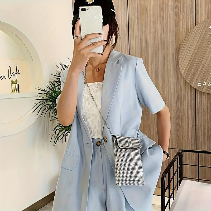 Women Crossbody Bag Glitter Rhinestone Evening Bag Purse Sequin